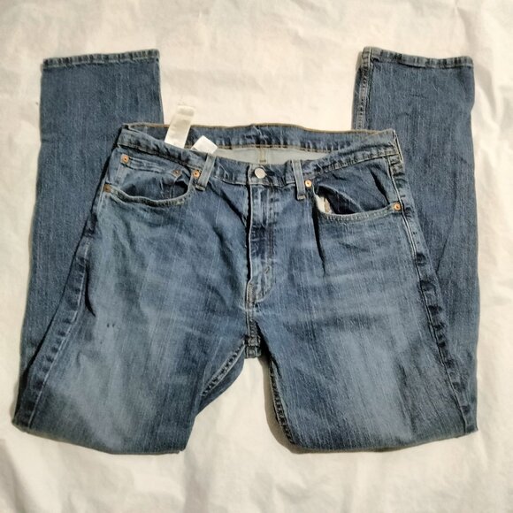 Levi’s Mens 559 Blue Denim Jeans 34x32 - Picture 1 of 6
